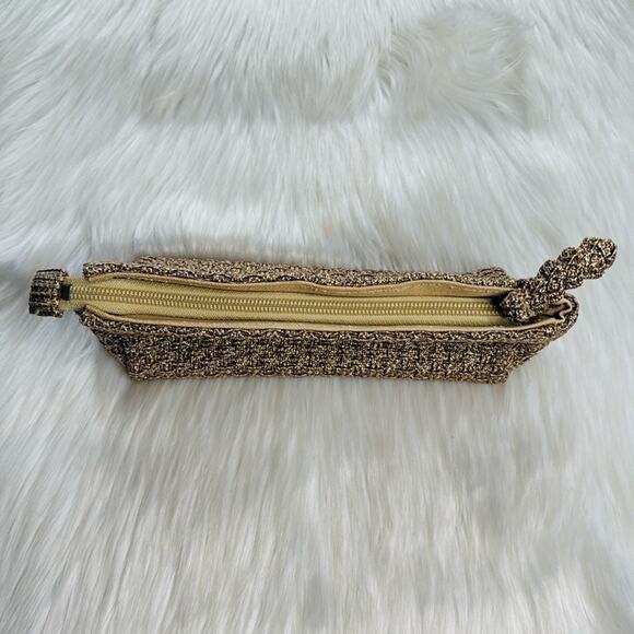 Talbots Gold Shimmer Textured Clutch - Picture 5 of 7